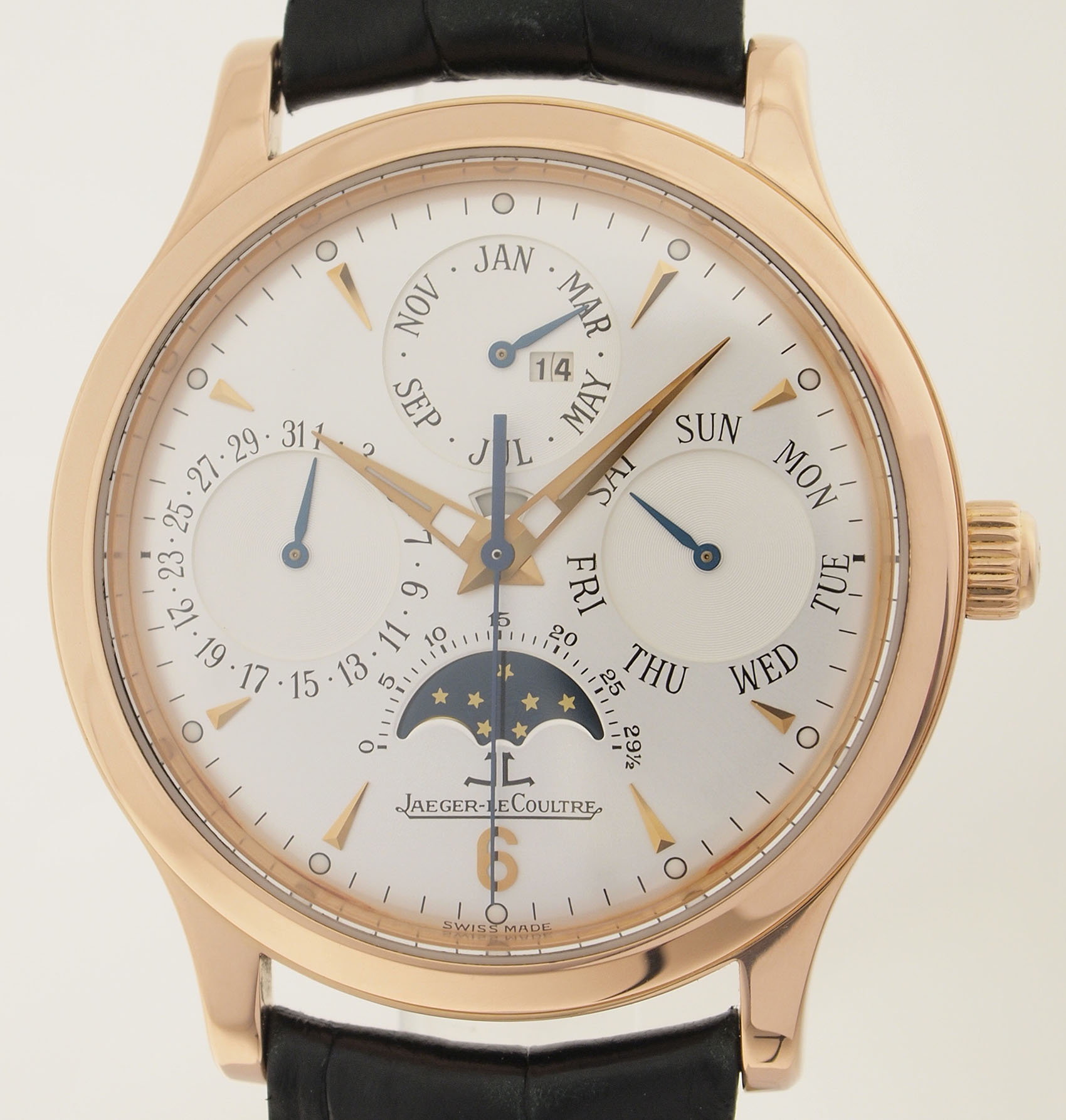 JAEGER LE COULTRE MASTER CONTROL- PERPETUAL - EWIGER KALENDER ROTGOLD ...