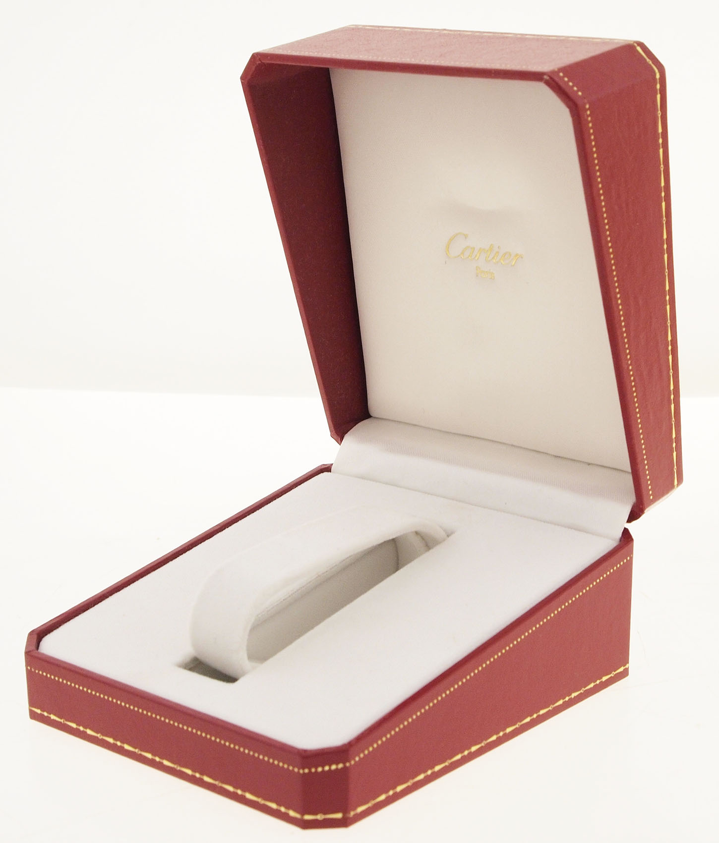 Original Cartier Box/Case-Velvet & Silk - For Wristwatches-Red & Gold ...